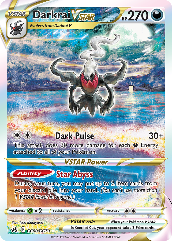 GG50/70 [CRZ] Darkrai VSTAR - Rare Holo VSTAR