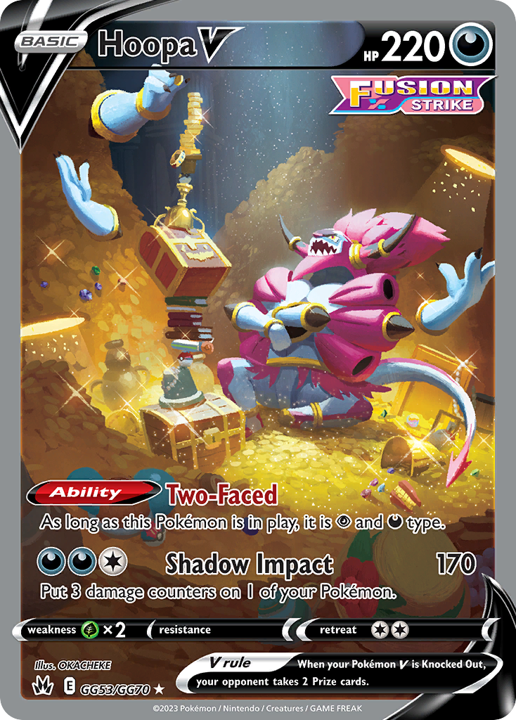 GG53/70 [CRZ] Hoopa V - Rare Holo V