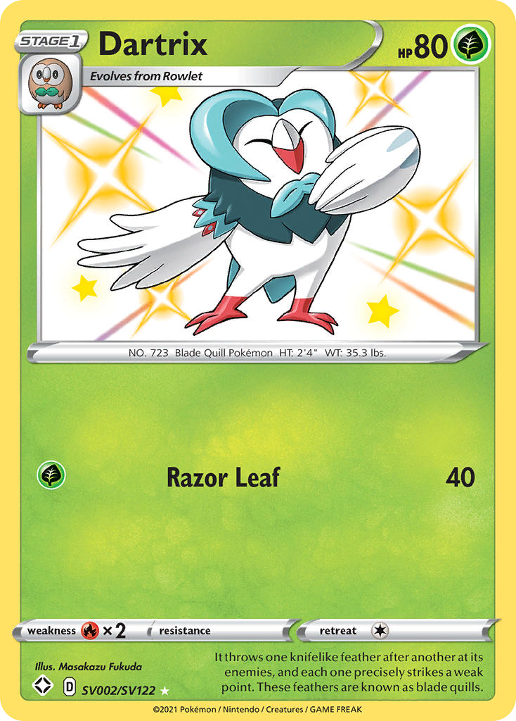 SV002/122 [SHF] Dartrix - Rare Shiny