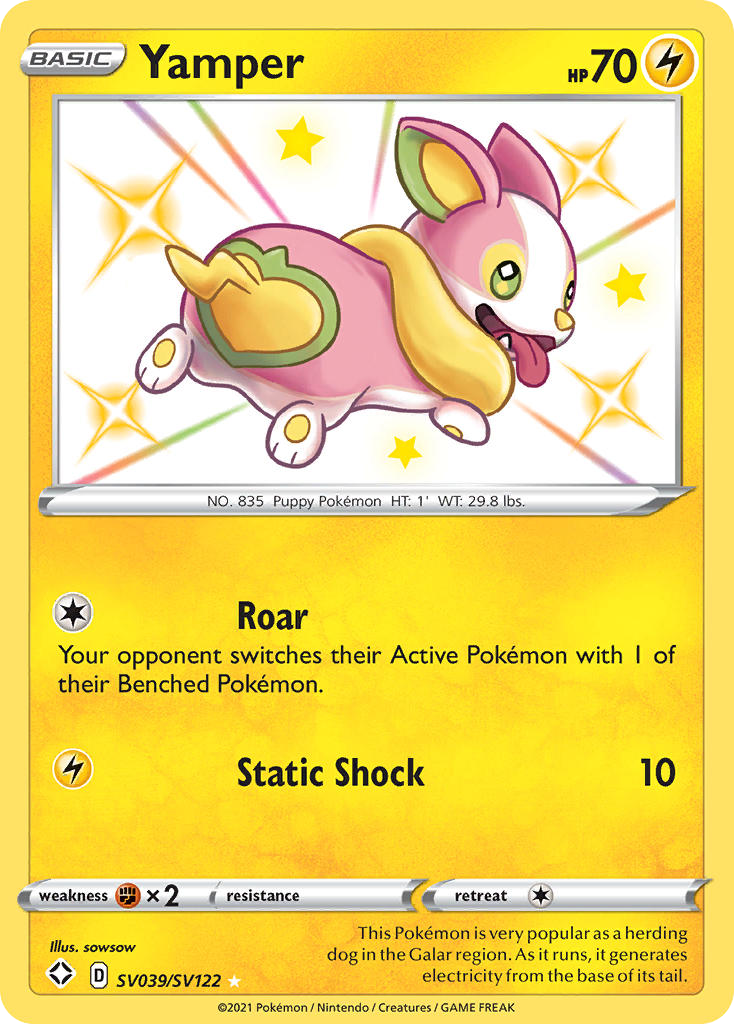 SV039/122 [SHF] Yamper - Rare Shiny