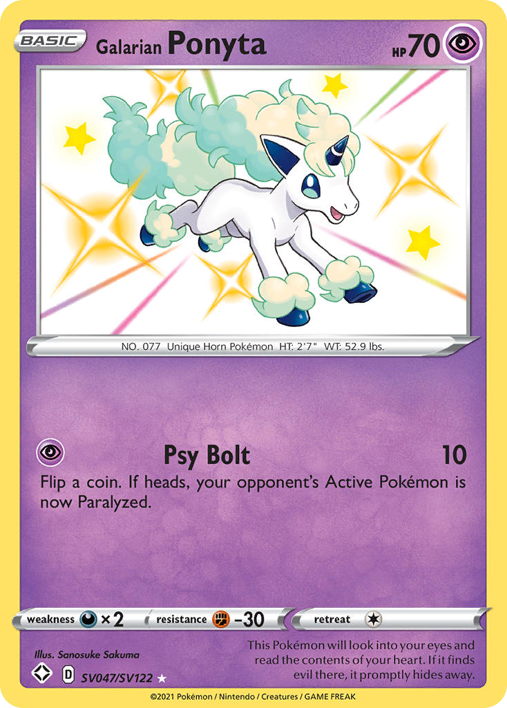 SV047/122 [SHF] Galarian Ponyta - Rare Shiny