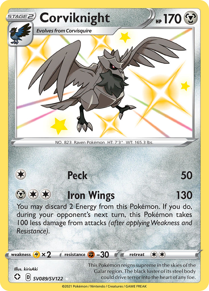 SV089/122 [SHF] Corviknight - Rare Shiny