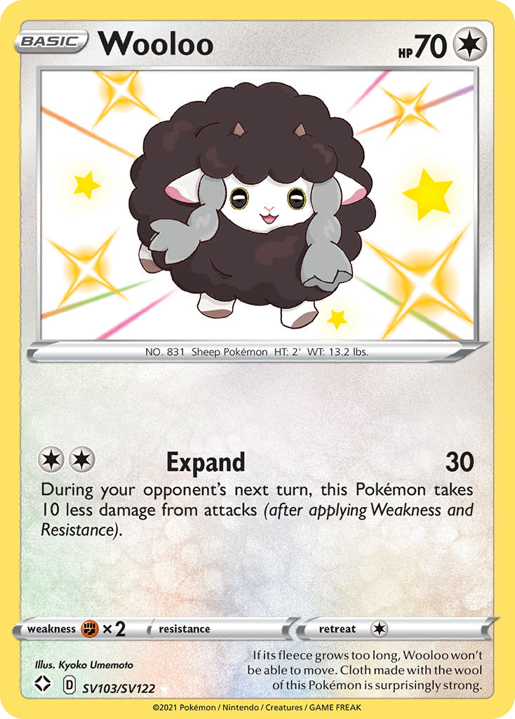 SV103/122 [SHF] Wooloo - Rare Shiny
