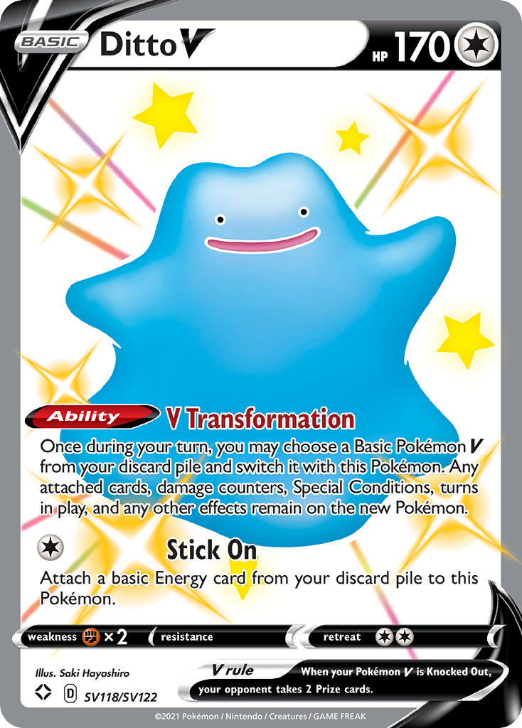 SV118/122 [SHF] Ditto V - Rare Holo V