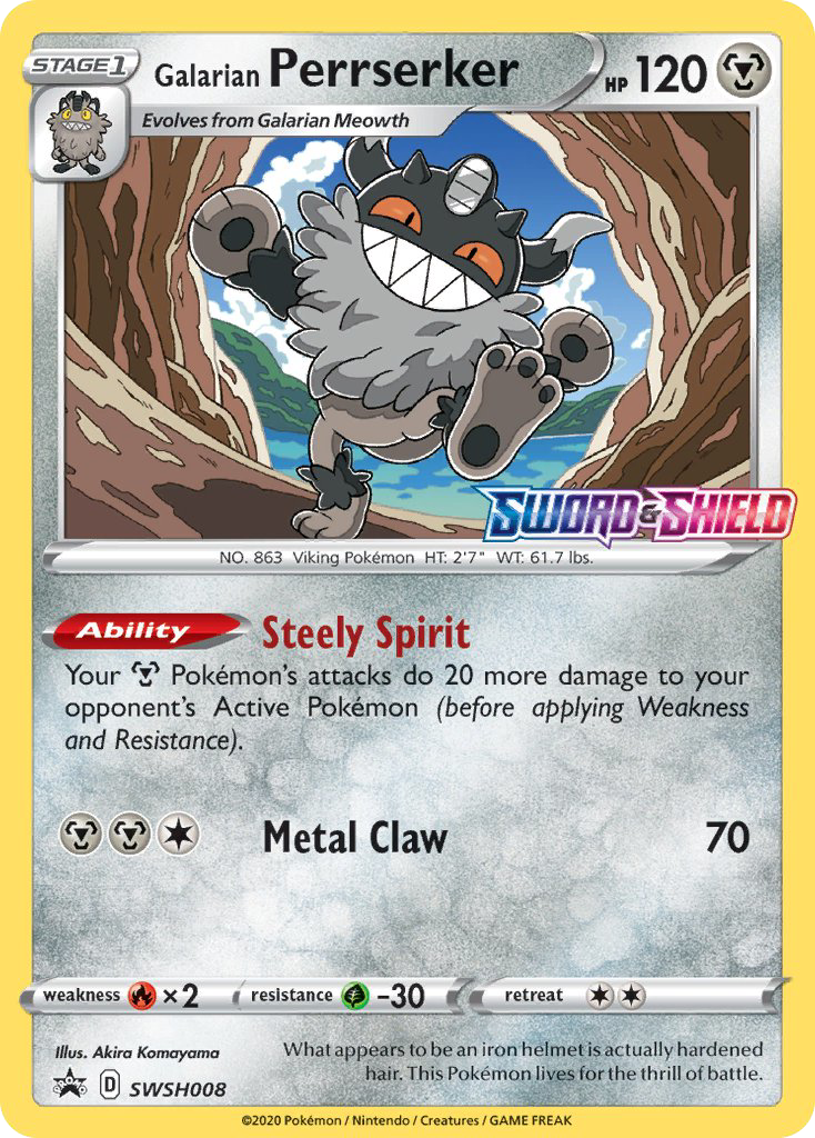SWSH008/307 [PR-SW] Galarian Perrserker - Promo