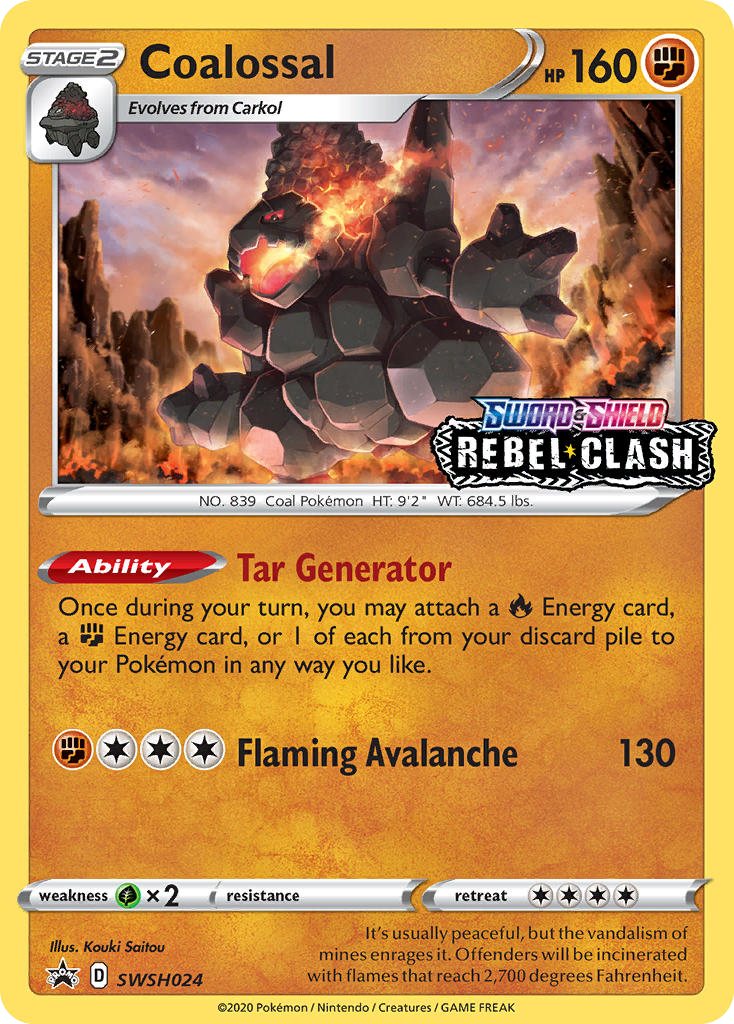 SWSH024/307 [PR-SW] Coalossal - Promo