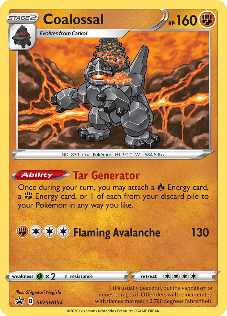 SWSH054/307 [PR-SW] Coalossal - Promo