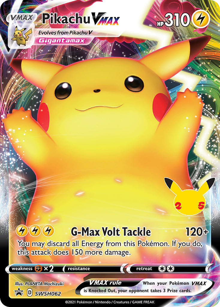 SWSH062/307 [PR-SW] Pikachu VMAX - Promo