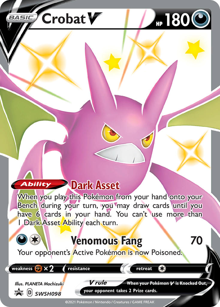 SWSH098/307 [PR-SW] Crobat V - Promo