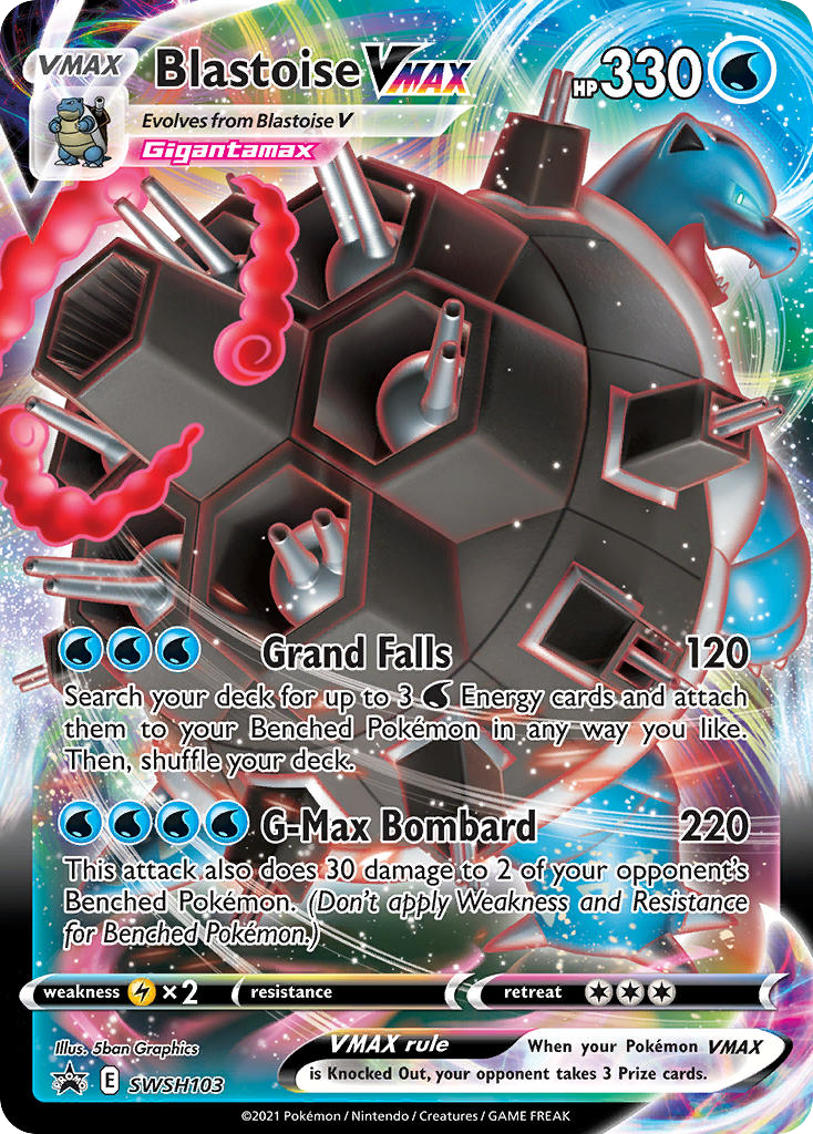 SWSH103/307 [PR-SW] Blastoise VMAX - Promo