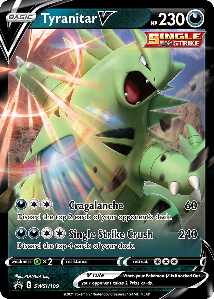 SWSH109/307 [PR-SW] Tyranitar V - Promo