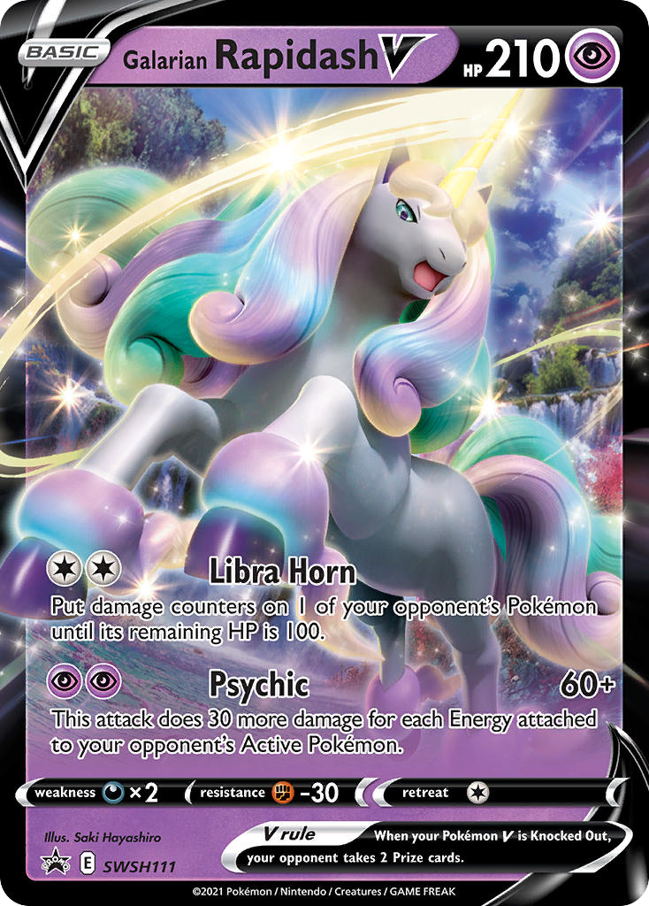 SWSH111/307 [PR-SW] Galarian Rapidash V - Promo