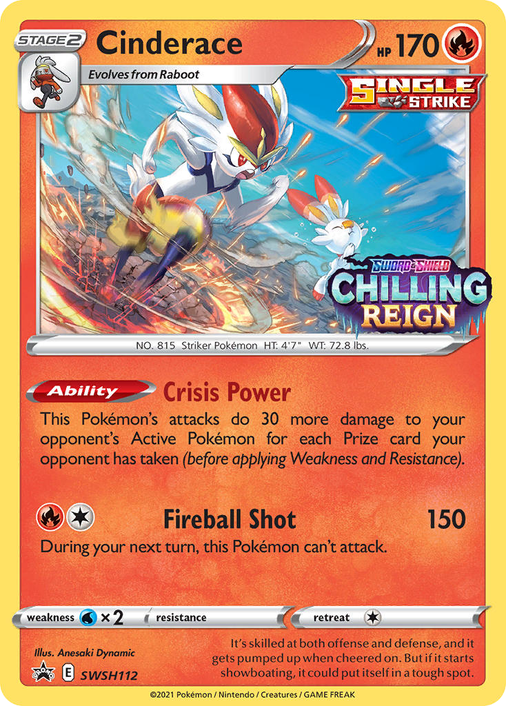 SWSH112/307 [PR-SW] Cinderace - Promo