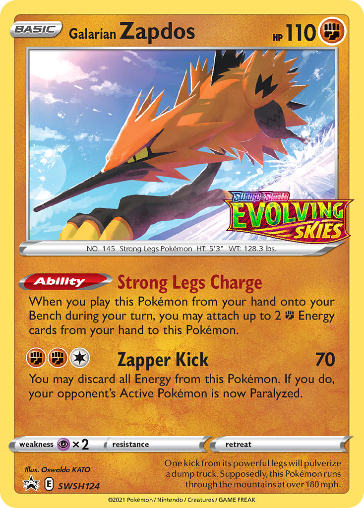SWSH124/307 [PR-SW] Galarian Zapdos - Promo