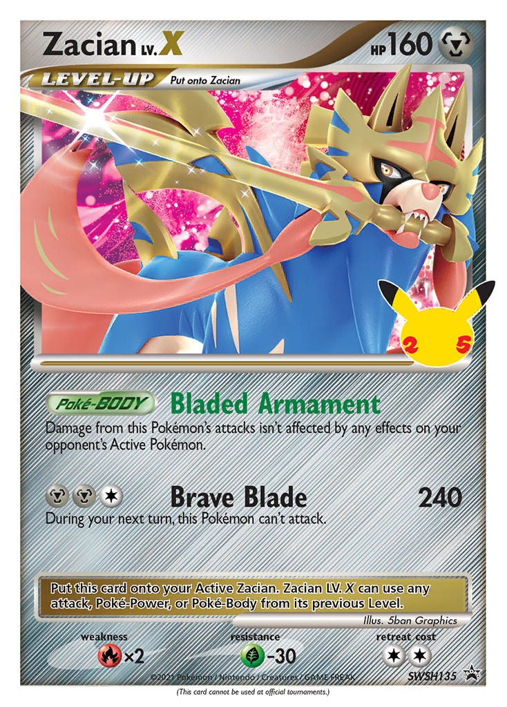 SWSH135/307 [PR-SW] Zacian LV.X - Promo