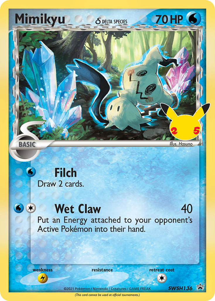SWSH136/307 [PR-SW] Mimikyu δ - Promo