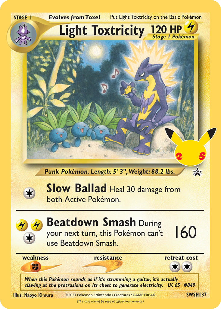 SWSH137/307 [PR-SW] Light Toxtricity - Promo