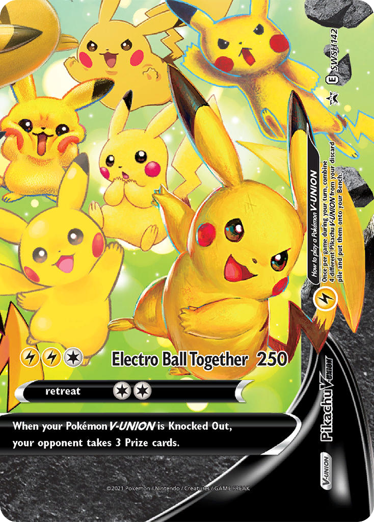 SWSH142/307 [PR-SW] Pikachu V-UNION - Promo