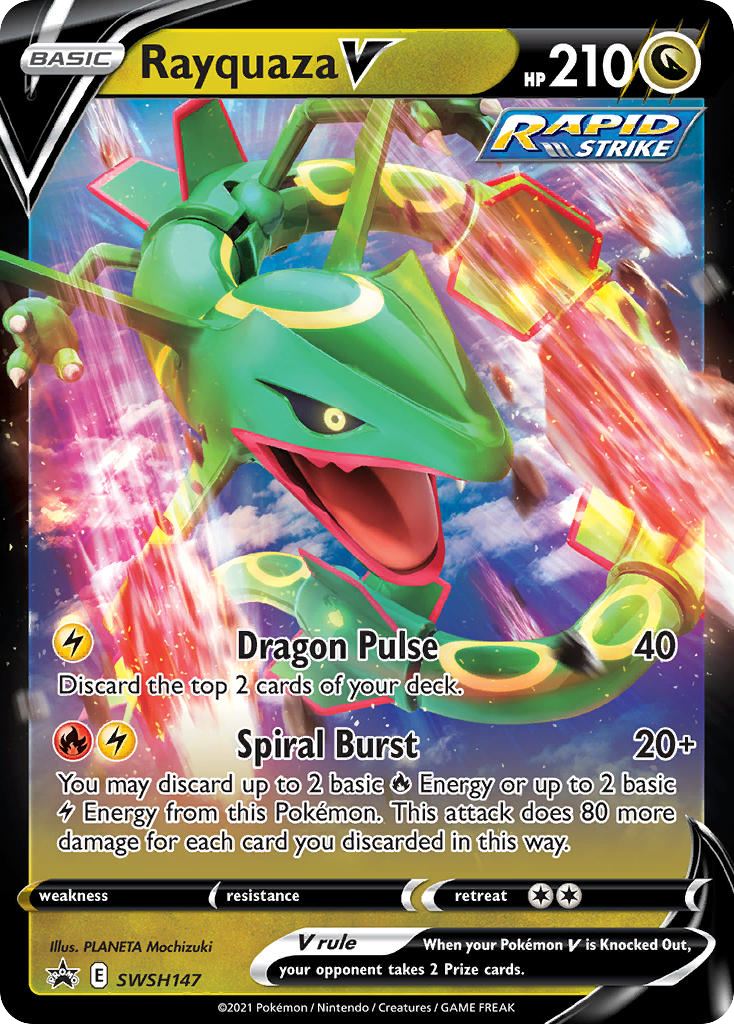 SWSH147/307 [PR-SW] Rayquaza V - Promo