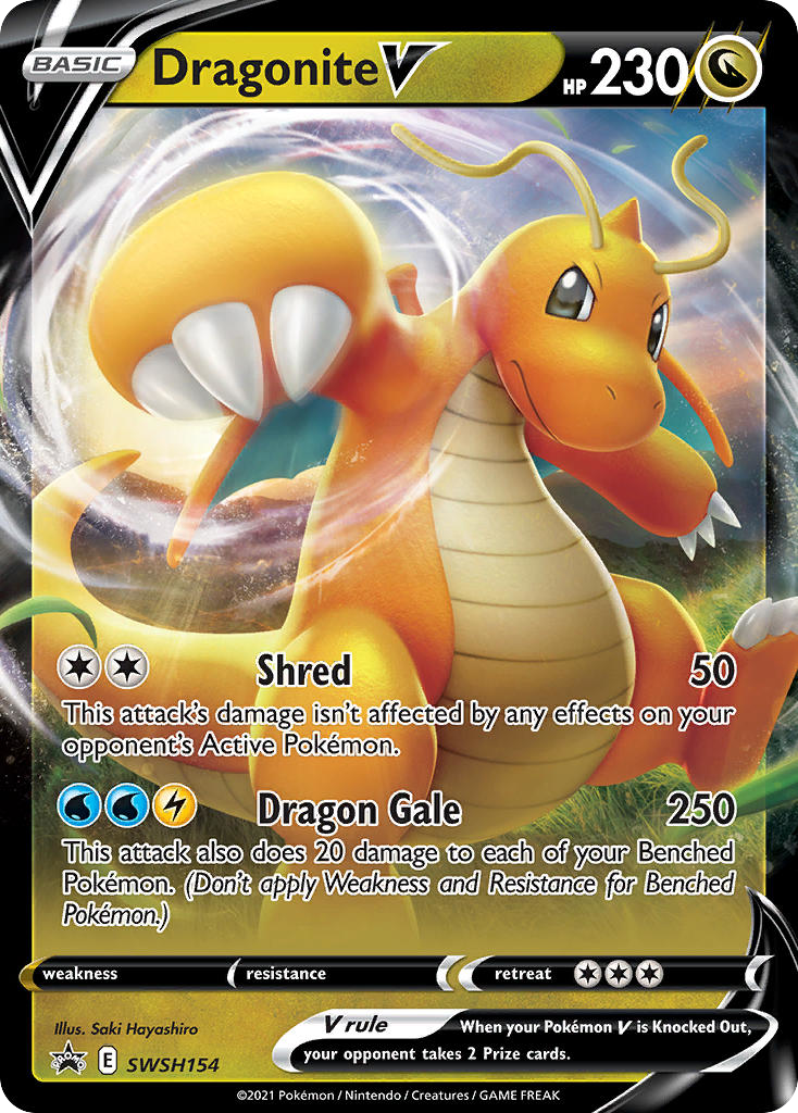 SWSH154/307 [PR-SW] Dragonite V - Promo