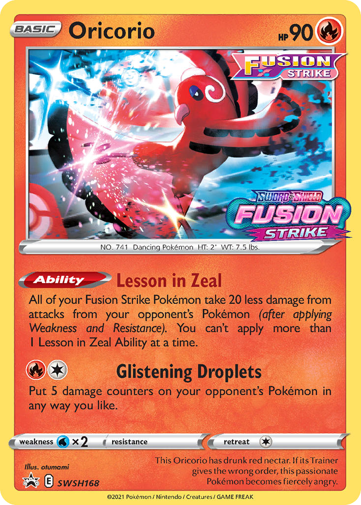 SWSH168/307 [PR-SW] Oricorio - Promo