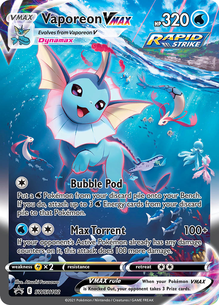 SWSH182/307 [PR-SW] Vaporeon VMAX - Promo