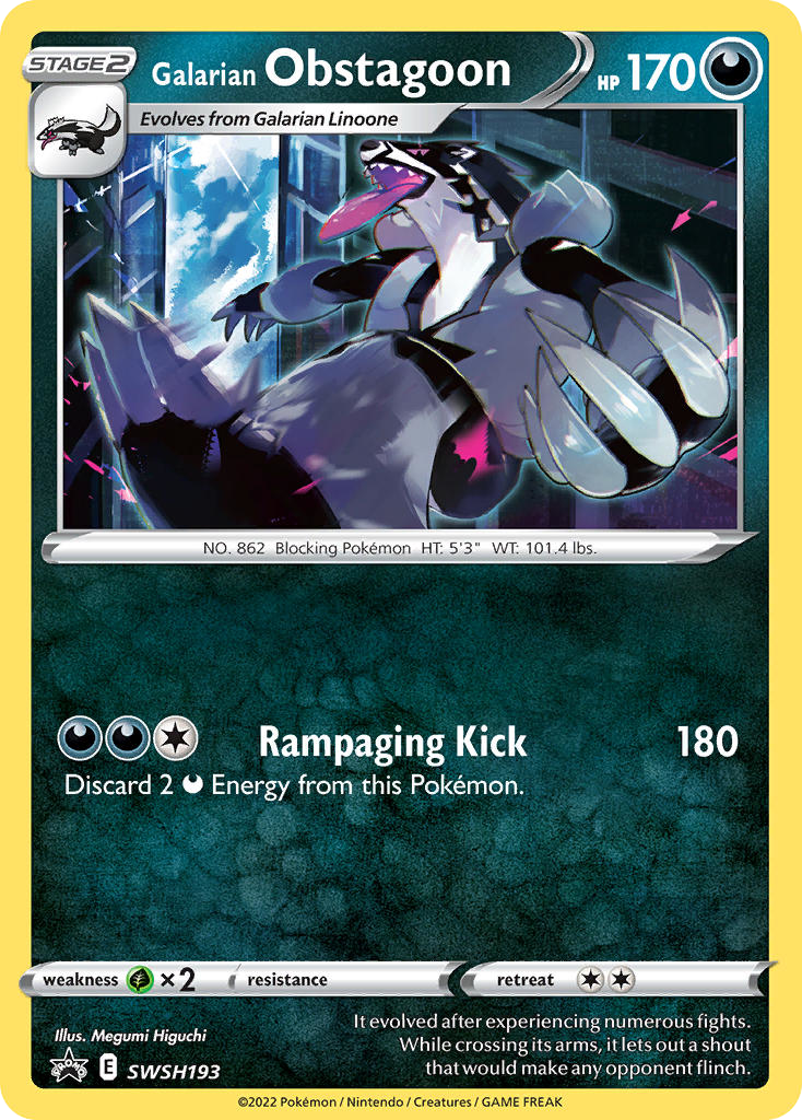 SWSH193/307 [PR-SW] Galarian Obstagoon - Promo
