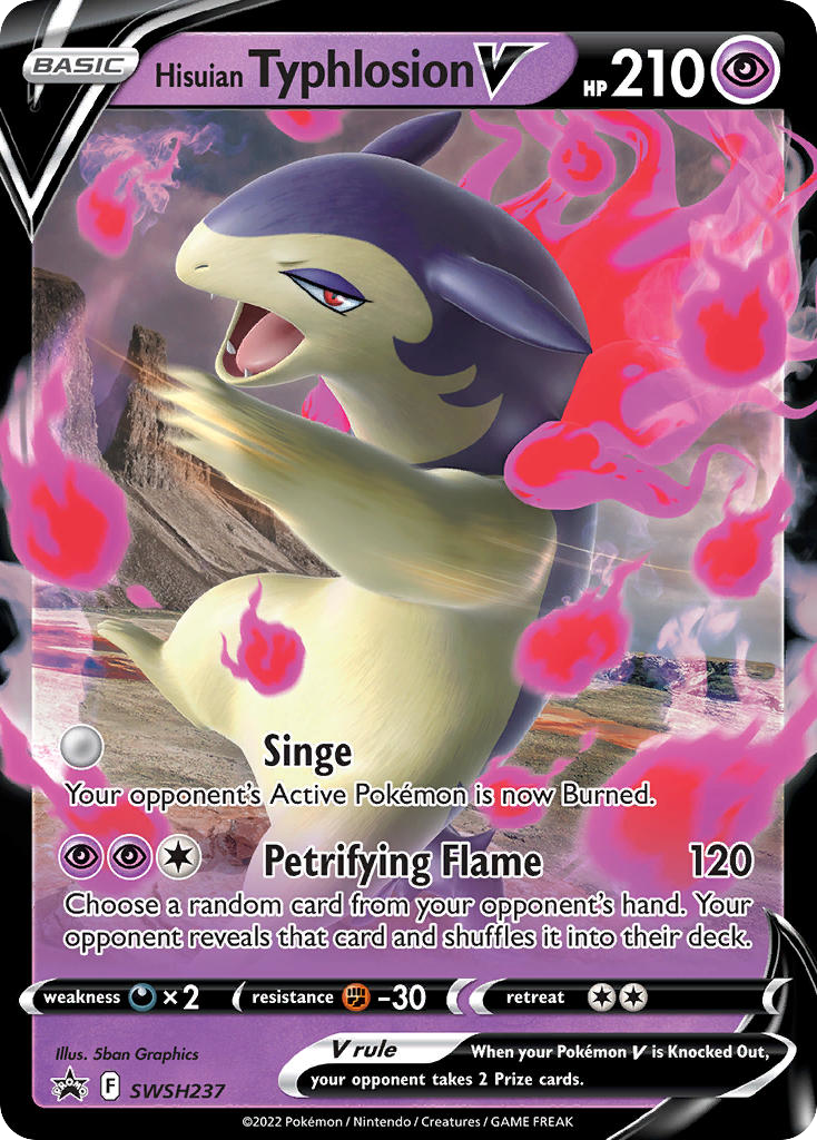 SWSH237/307 [PR-SW] Hisuian Typhlosion V - Promo
