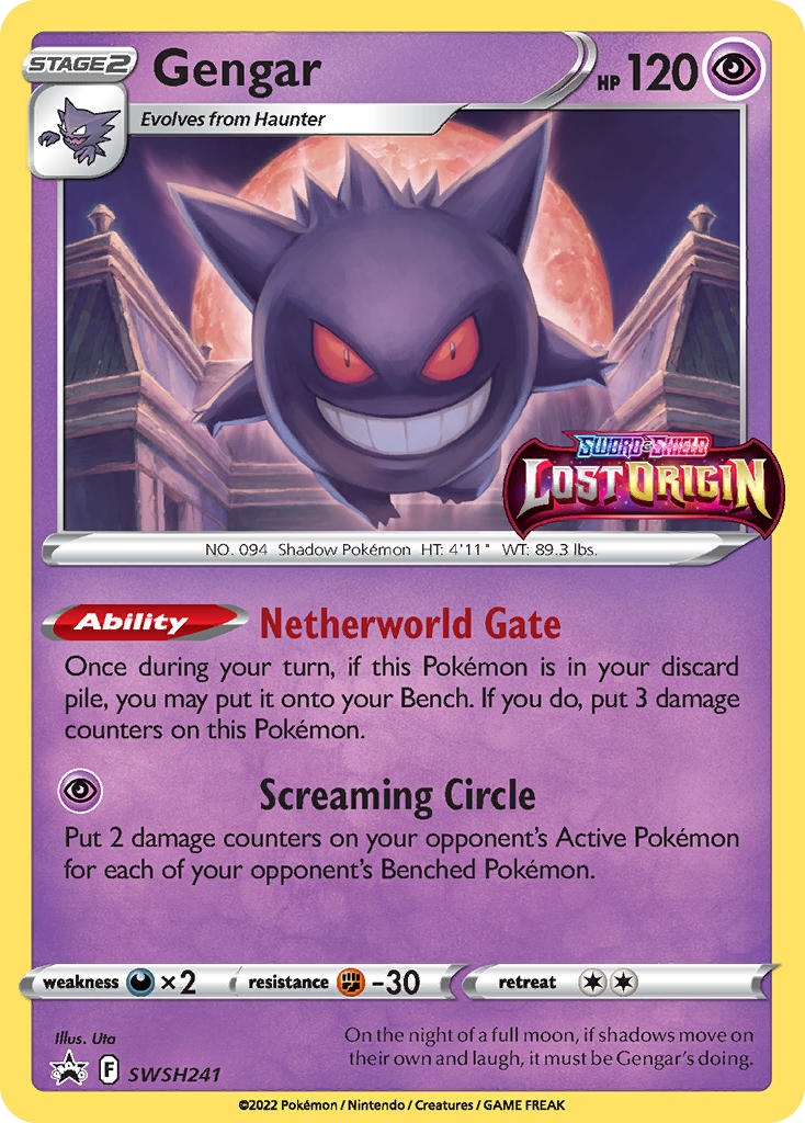 SWSH241/307 [PR-SW] Gengar - Promo