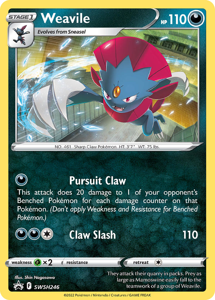 SWSH246/307 [PR-SW] Weavile - Promo