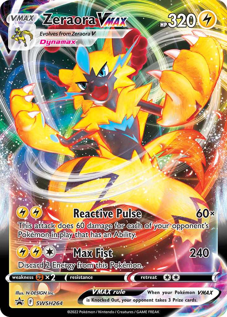 SWSH264/307 [PR-SW] Zeraora VMAX - Promo