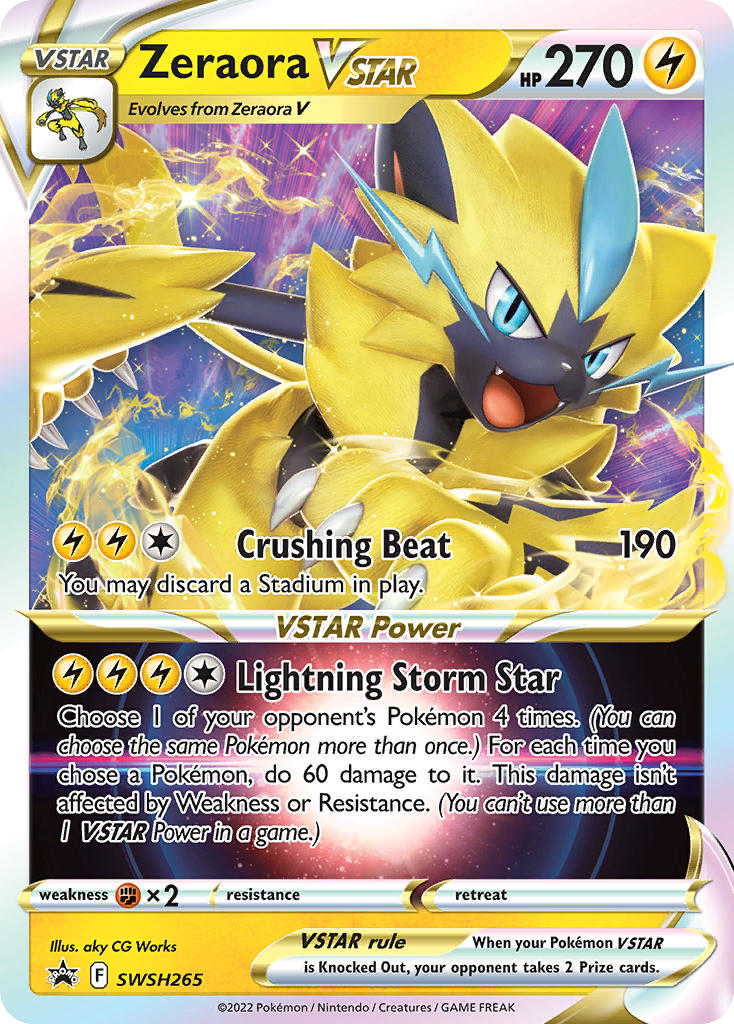 SWSH265/307 [PR-SW] Zeraora VSTAR - Promo