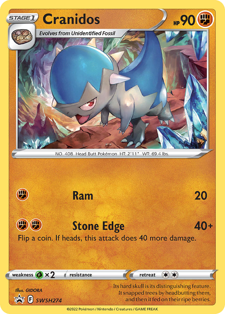 SWSH274/307 [PR-SW] Cranidos - Promo