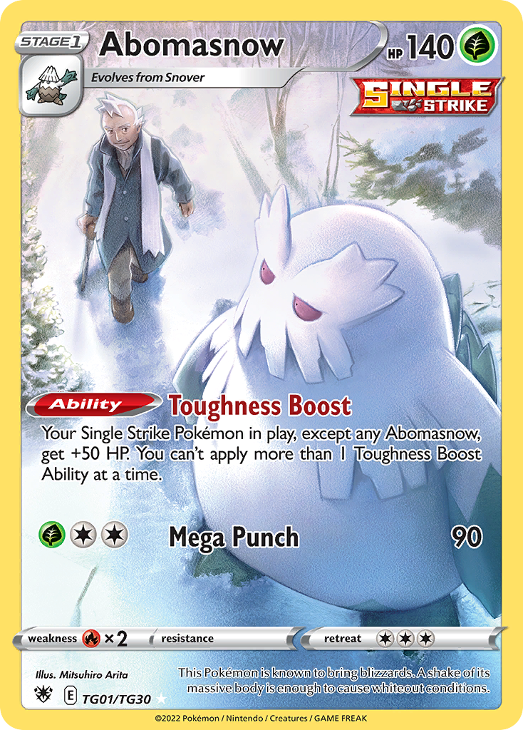 TG01/30 [ASR] Abomasnow - Trainer Gallery Rare Holo