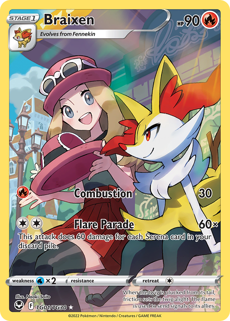 TG01/30 [SIT] Braixen - Trainer Gallery Rare Holo