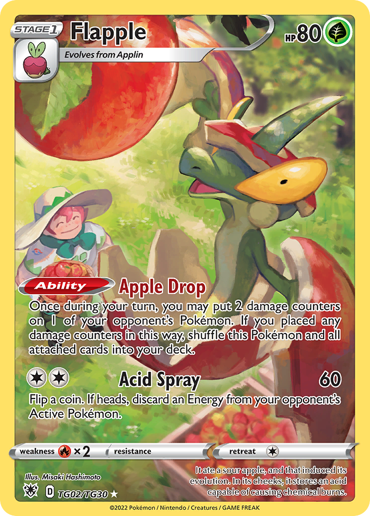 TG02/30 [ASR] Flapple - Trainer Gallery Rare Holo