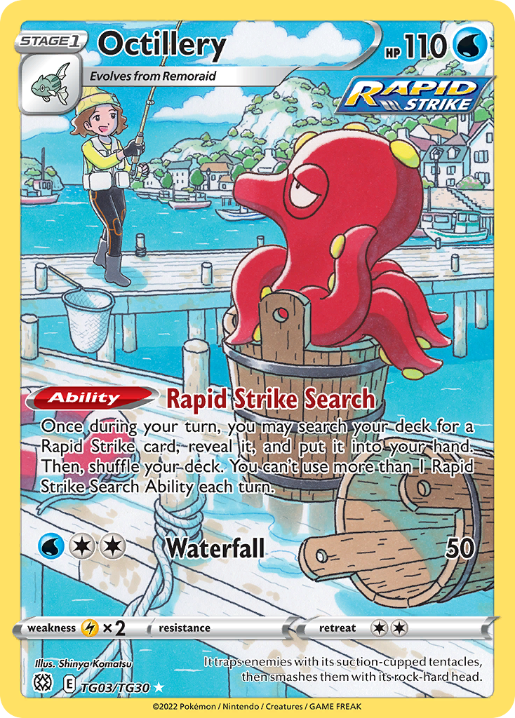 TG03/30 [BRS] Octillery - Trainer Gallery Rare Holo