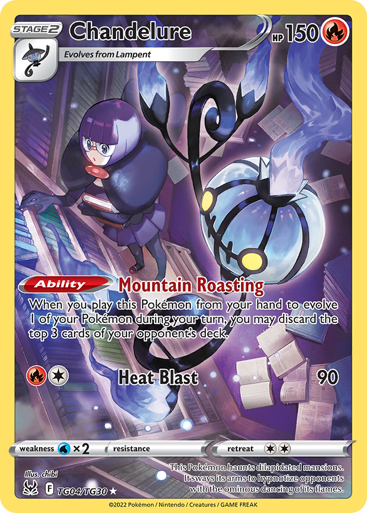 TG04/30 [LOR] Chandelure - Trainer Gallery Rare Holo