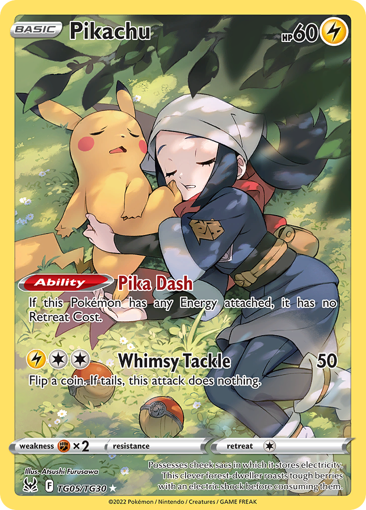 TG05/30 [LOR] Pikachu - Trainer Gallery Rare Holo
