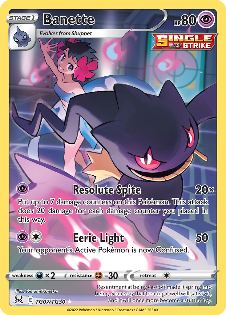 TG07/30 [LOR] Banette - Trainer Gallery Rare Holo