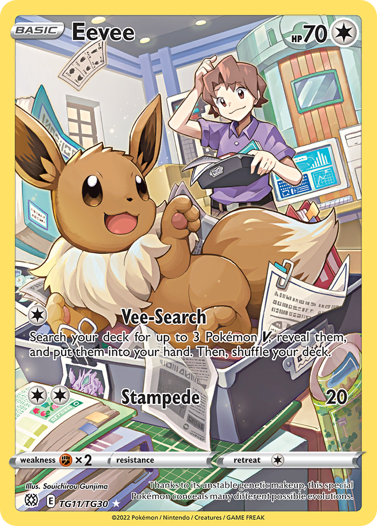 TG11/30 [BRS] Eevee - Trainer Gallery Rare Holo