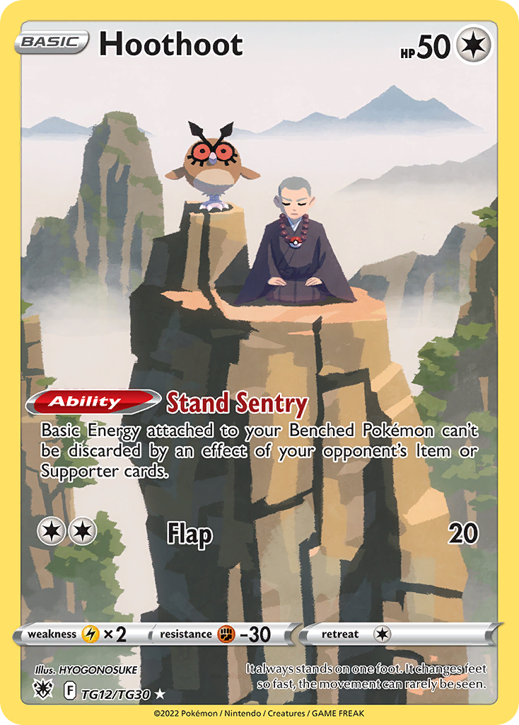 TG12/30 [ASR] Hoothoot - Trainer Gallery Rare Holo