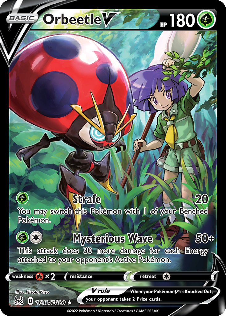 TG12/30 [LOR] Orbeetle V - Rare Holo V