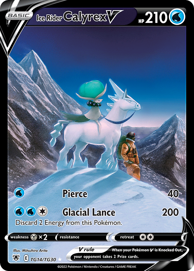 TG14/30 [ASR] Ice Rider Calyrex V - Rare Holo V