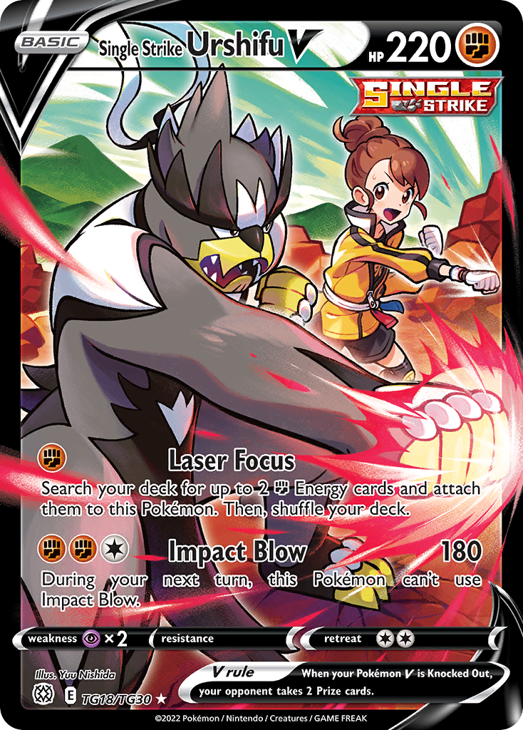 TG18/30 [BRS] Single Strike Urshifu V - Rare Holo V