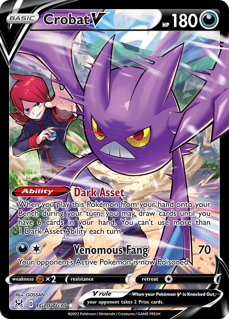 TG20/30 [LOR] Crobat V - Rare Holo V