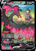 TG20/30 [ASR] Galarian Moltres V - Rare Holo V