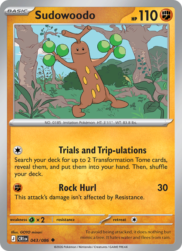 043 [CRI] Sudowoodo -