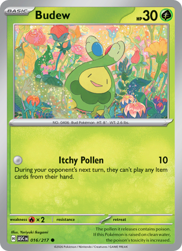016 [ASC] Budew (Reverse Holo - Friend Ball) - Common