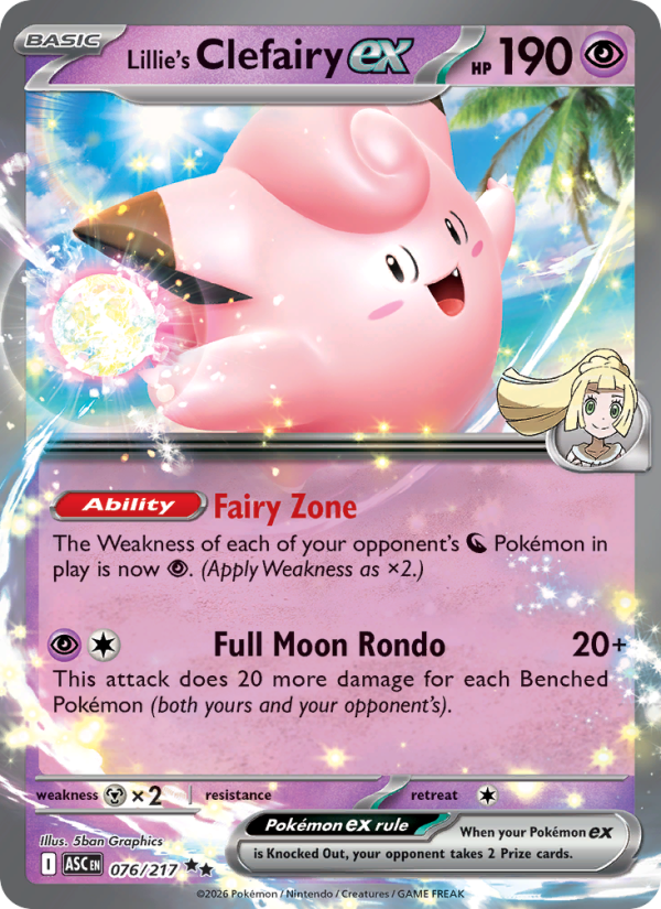 076 [ASC] Lillie's Clefairy ex -